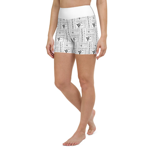 Signature "MMXXII" Biker Shorts // Ivory (Short Cut)