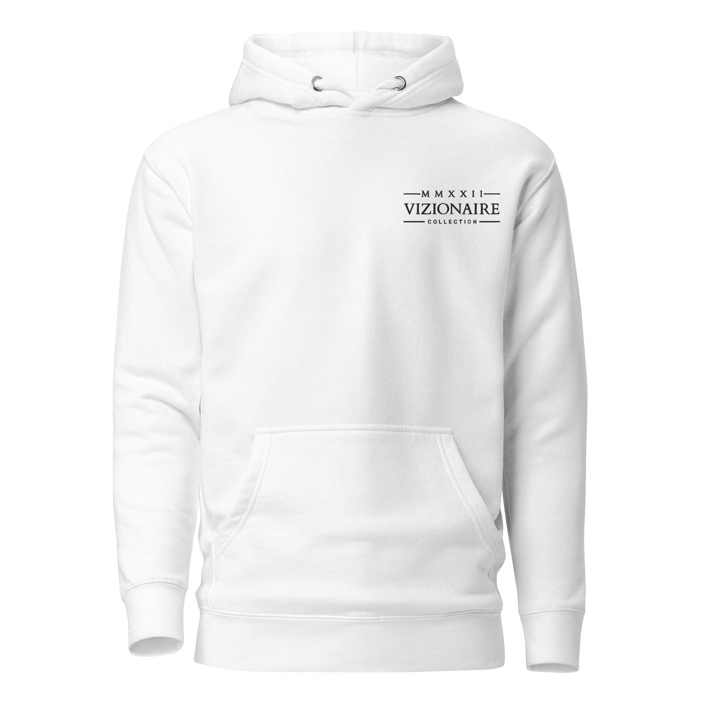 Embroidered "MMXXII" Hoodie // Black Stitching