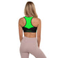 "Tiger Stripes" Sports Bra w/Removable Padding // Lime Light