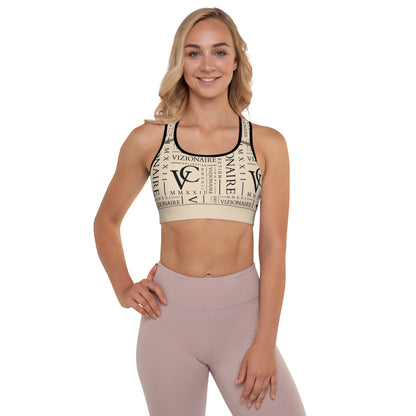 Signature "MMXXII" Sports Bra w/Removable Padding // Champagne Mami