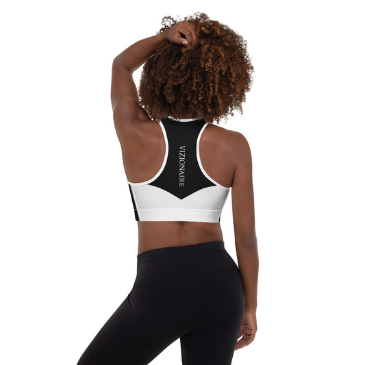 Sports Bra w/Removable Padding // Ebony