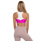 Signature "MMXXII" Sports Bra w/Removable Padding // Pink X-Ray