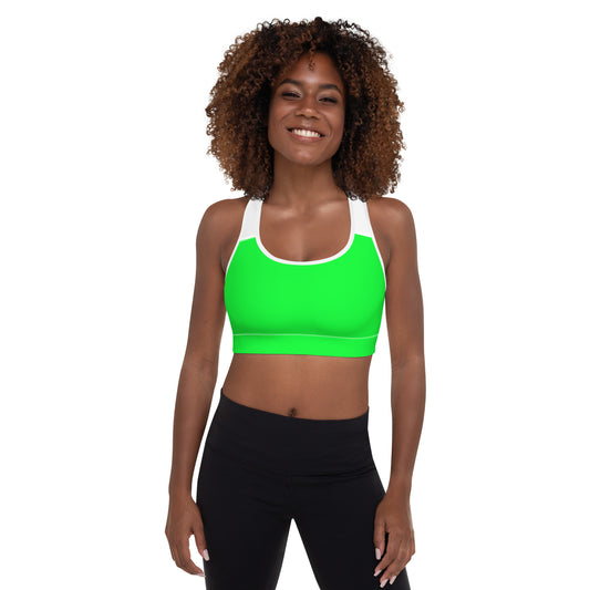 Sports Bra w/Removable Padding // Lime Light