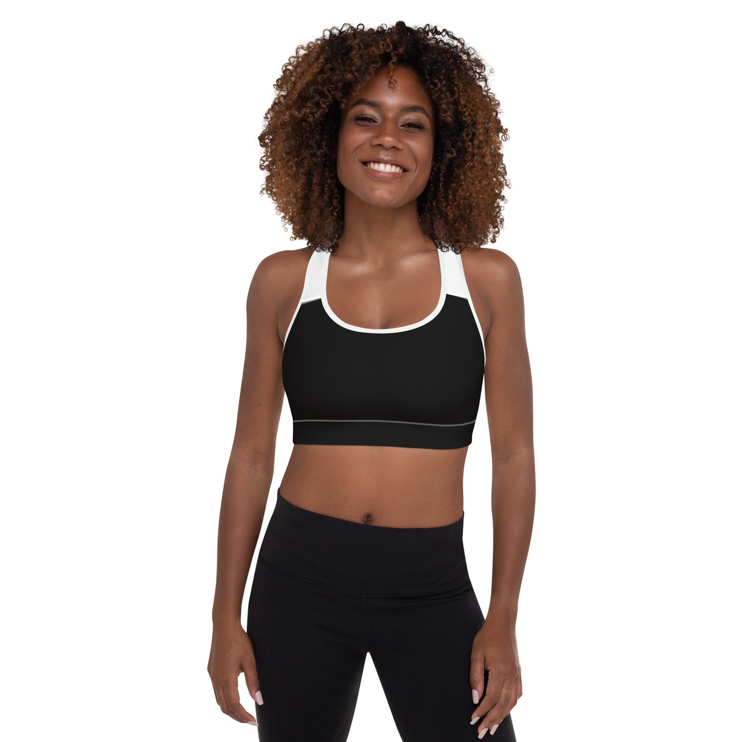 Sports Bra w/Removable Padding // Ebony