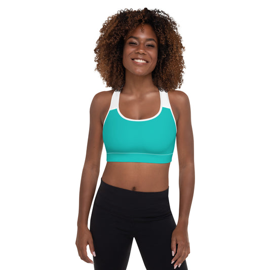 Sports Bra w/Removable Padding // Aqua