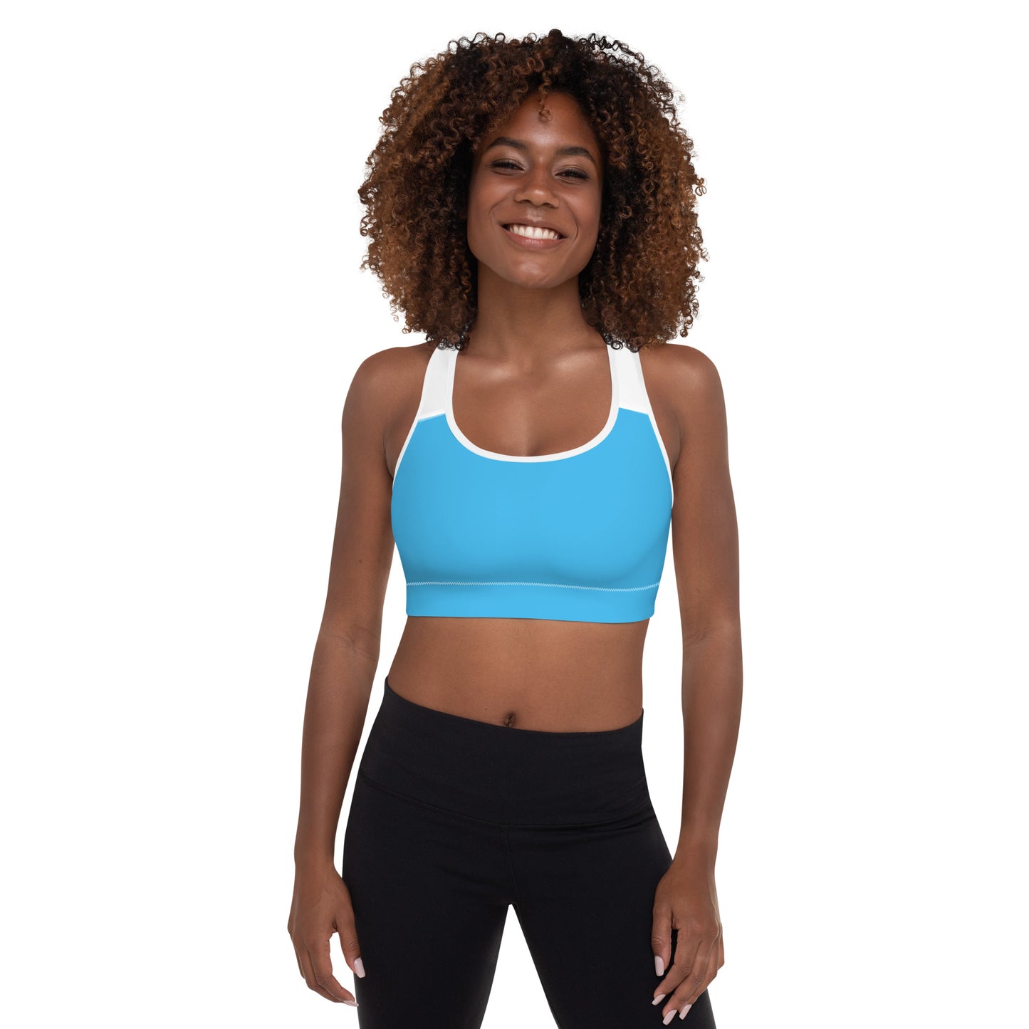 Sports Bra w/Removable Padding // Deep Sky Blue