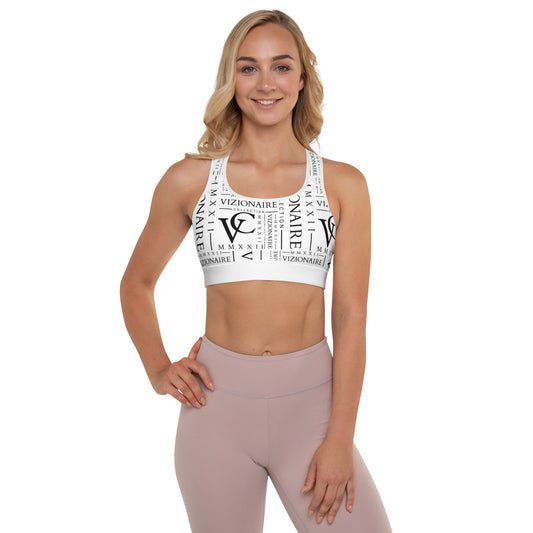 Signature "MMXXII" Sports Bra w/Removable Padding // Ivory