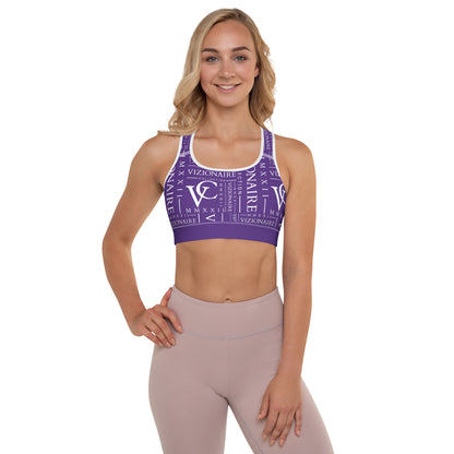 Signature "MMXXII" Sports Bra w/Removable Padding // Purple Passion