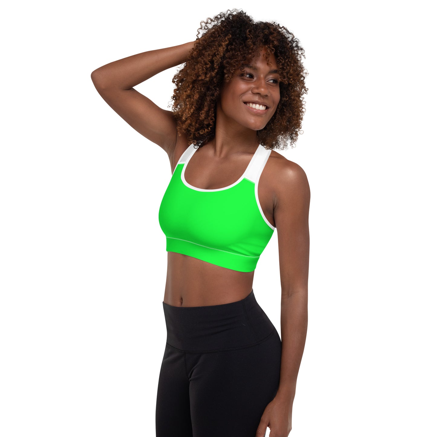 Sports Bra w/Removable Padding // Lime Light