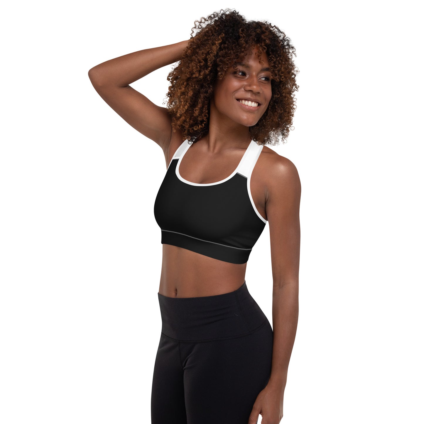 Sports Bra w/Removable Padding // Ebony