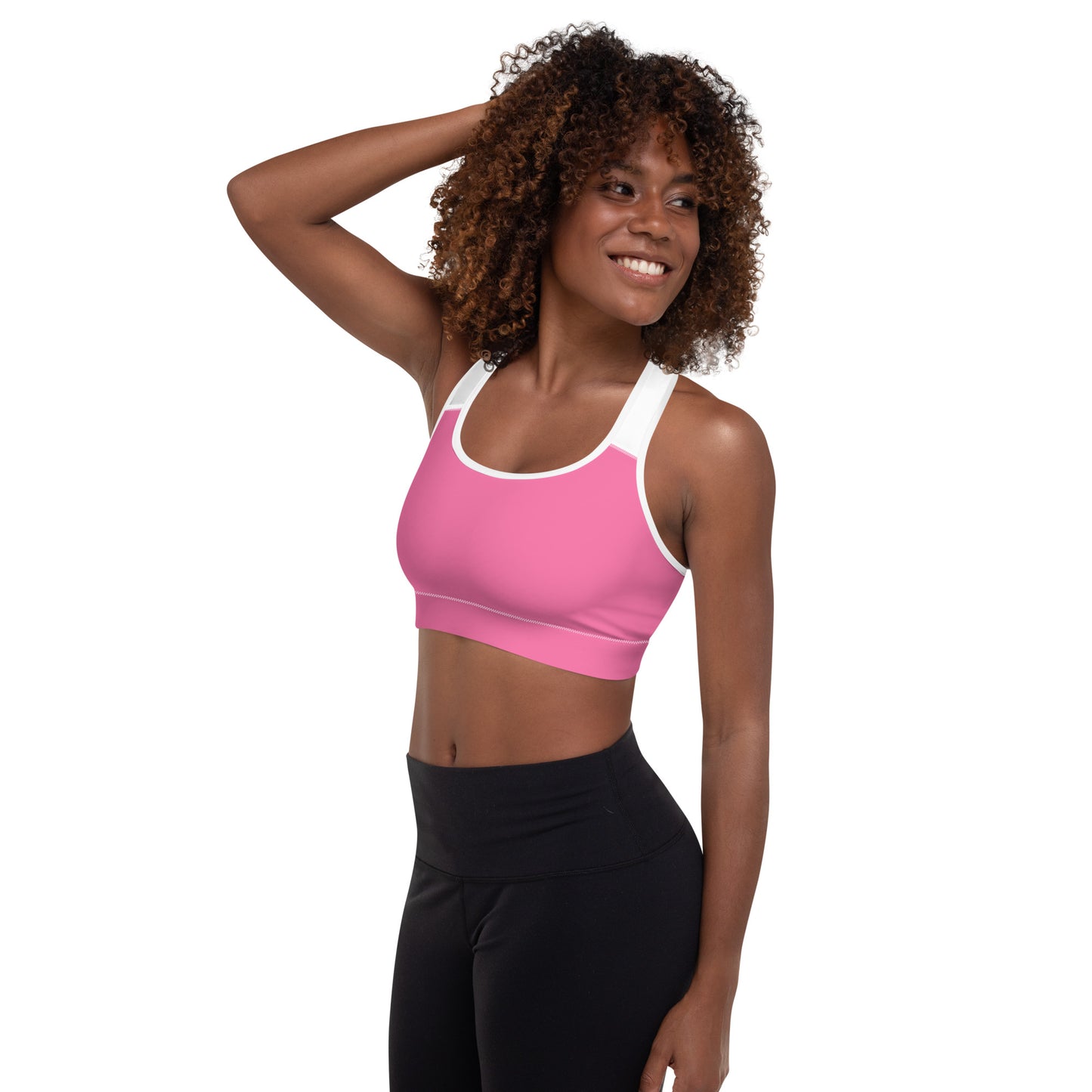 Sports Bra w/Removable Padding // Pink Secret