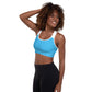 Sports Bra w/Removable Padding // Deep Sky Blue