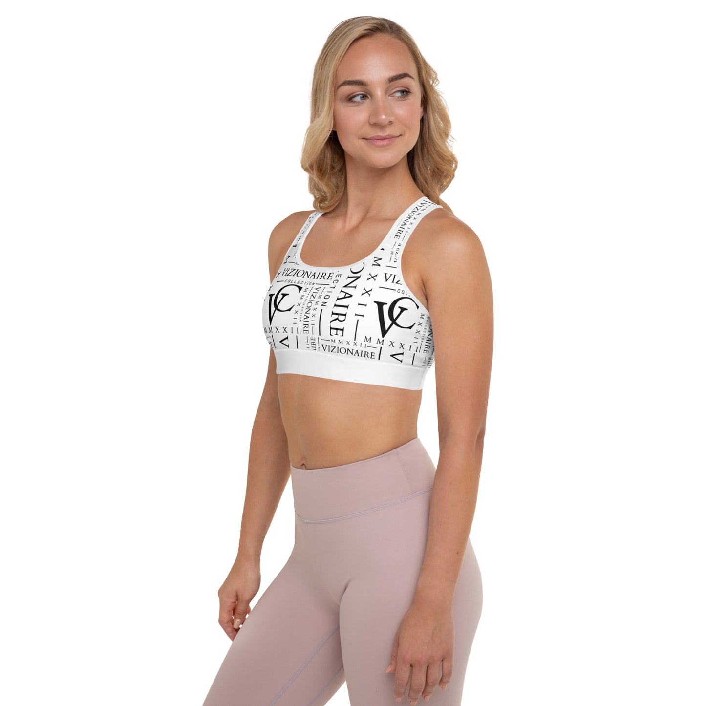 Signature "MMXXII" Sports Bra w/Removable Padding // Ivory