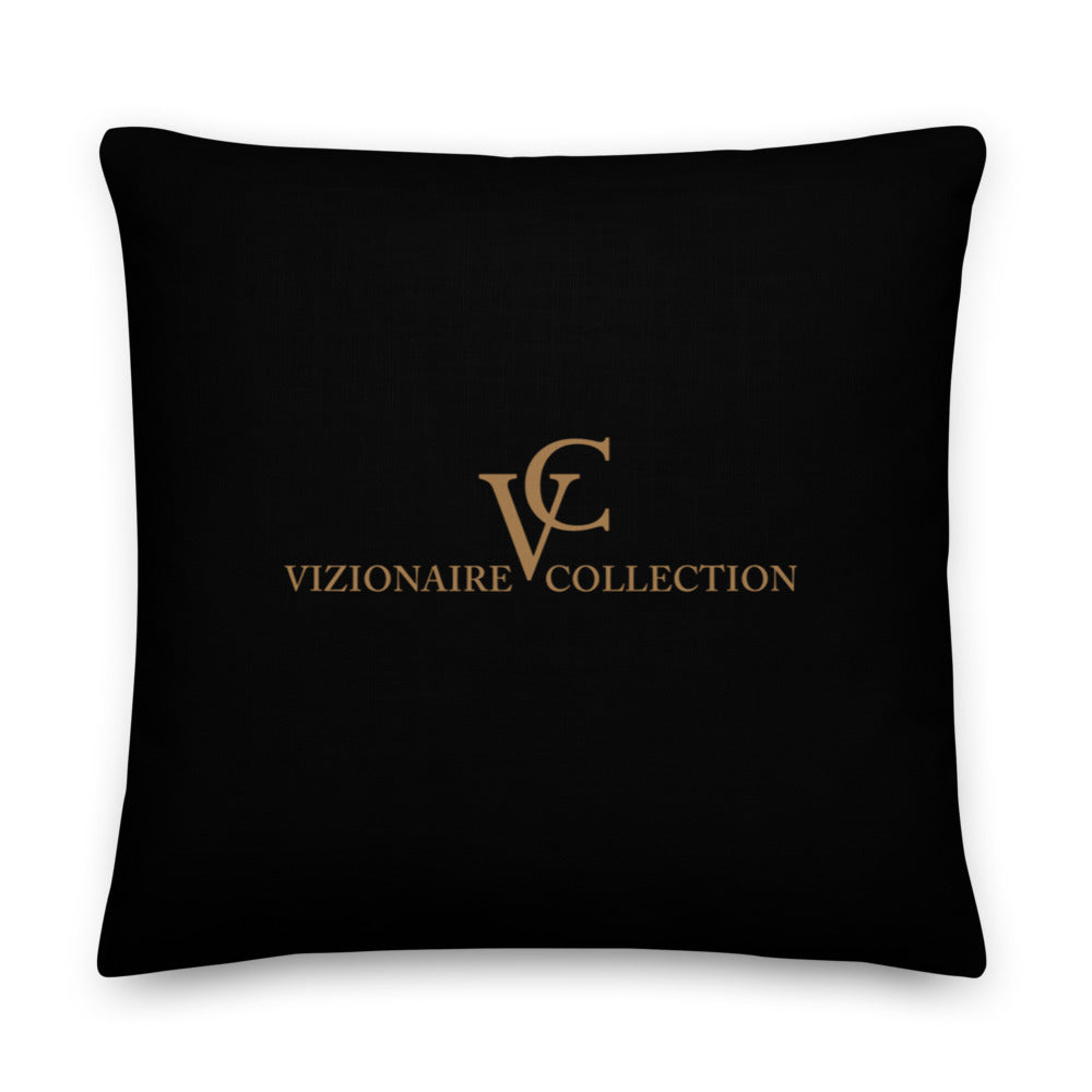 22" x 22" Premium Reversible Throw Pillow // Caramel City-Dark VC1