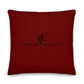 22" x 22" Premium Reversible Throw Pillow // Burgundy Night VC1