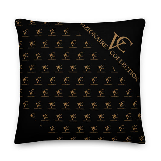 22" x 22" Premium Reversible Throw Pillow // Caramel City-Dark VC1