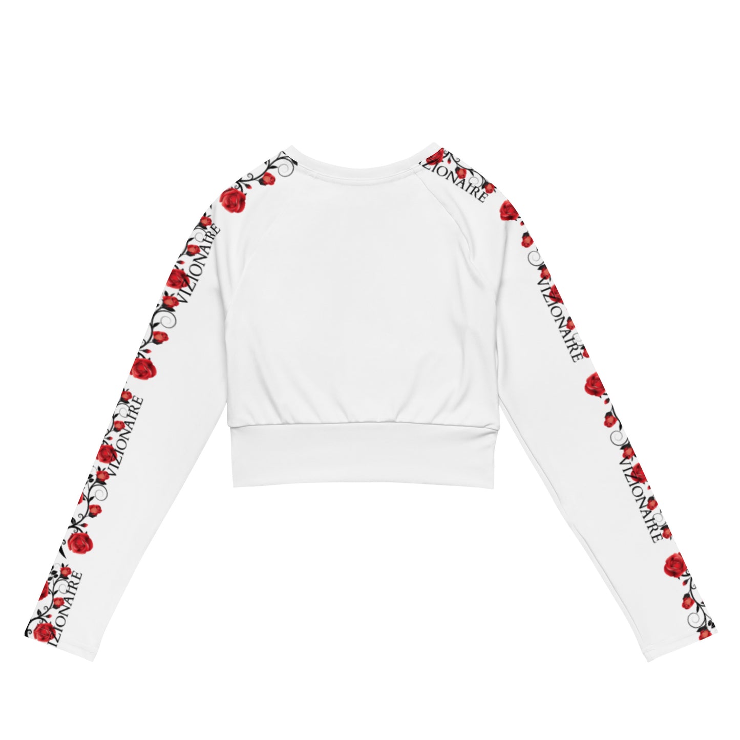 Long-sleeve Crop Top // Red Rosé