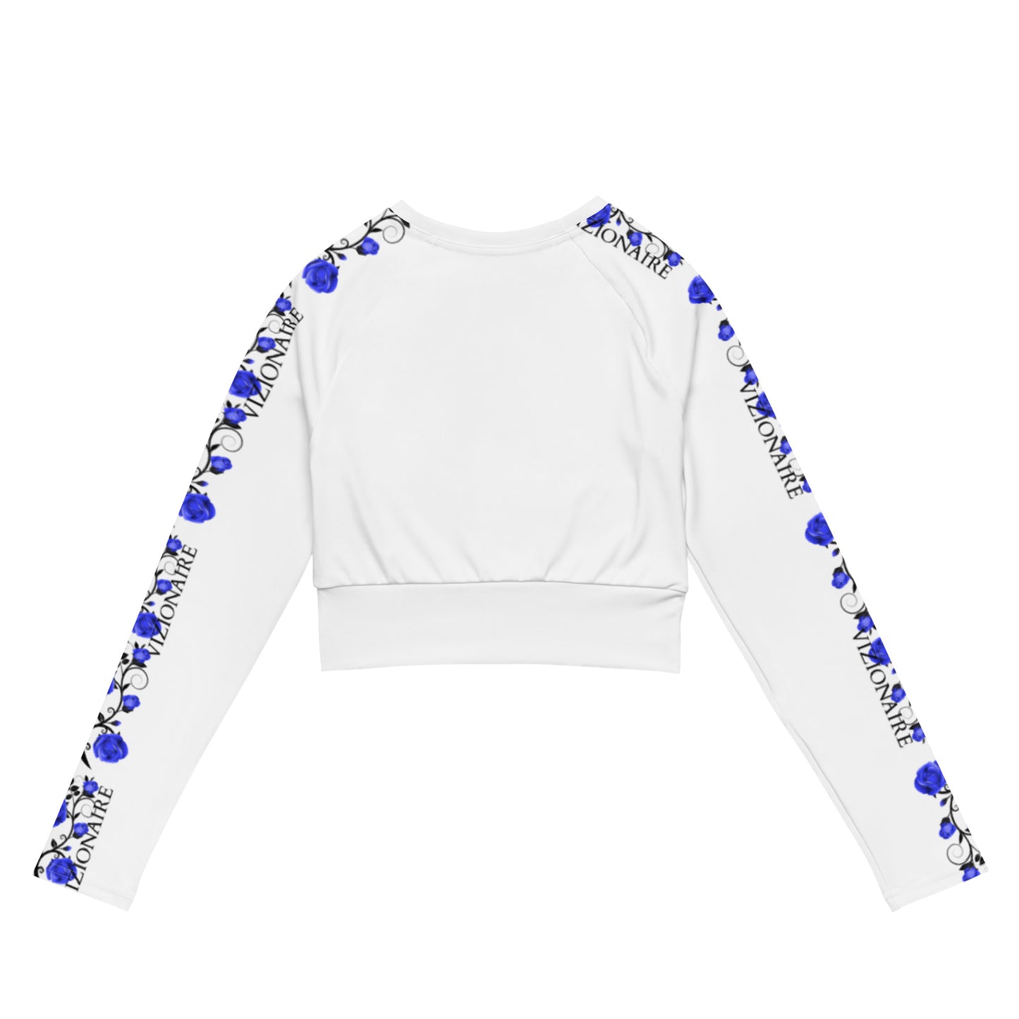 Long-sleeve Crop Top // Blue Rosé