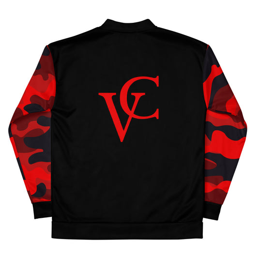 Bomber Jacket // Flame On (Red Camo)