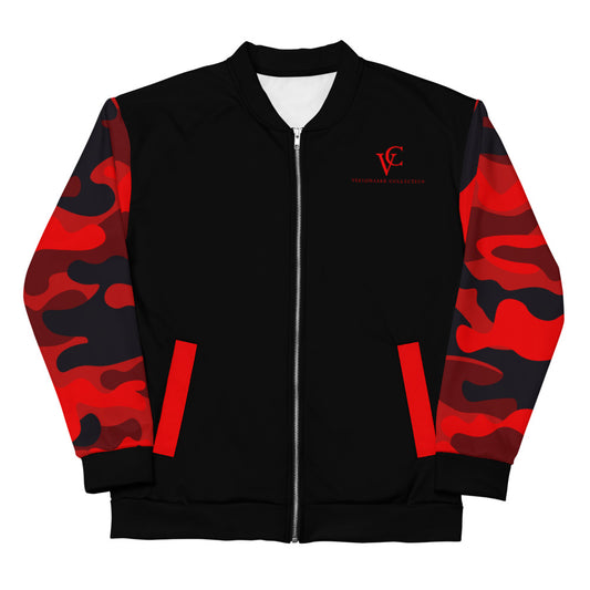 Bomber Jacket // Flame On (Red Camo)