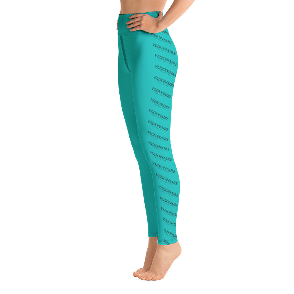 "Tiger Stripes" Leggings // Aqua