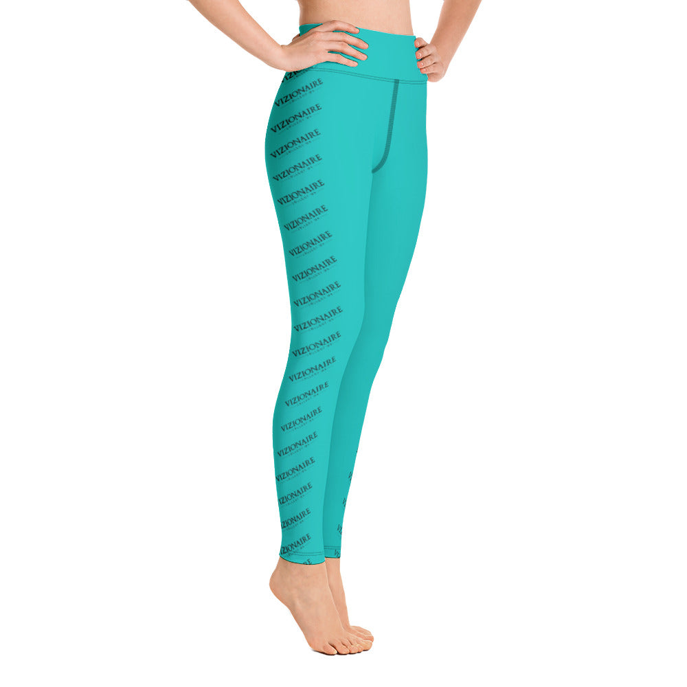 "Tiger Stripes" Leggings // Aqua