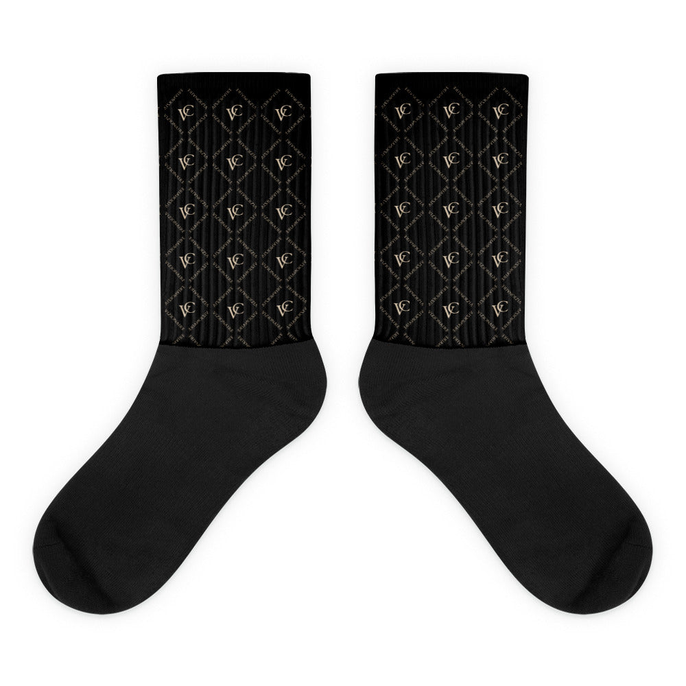 "Diamond" Socks // Ebony