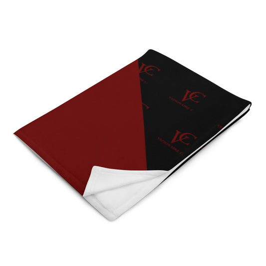 50″ × 60″ Throw Blanket // Burgundy Night VC3