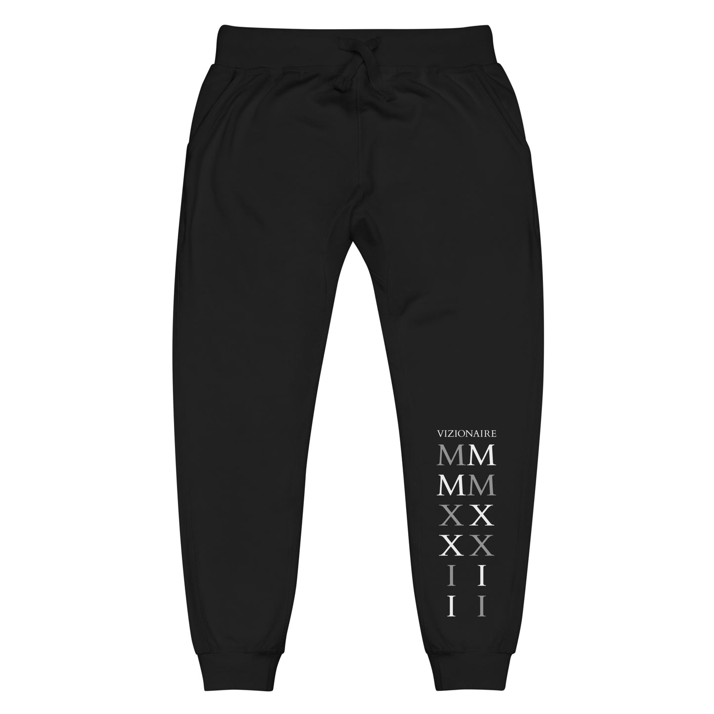 Stacked "MMXXII" Joggers // Light Lettering