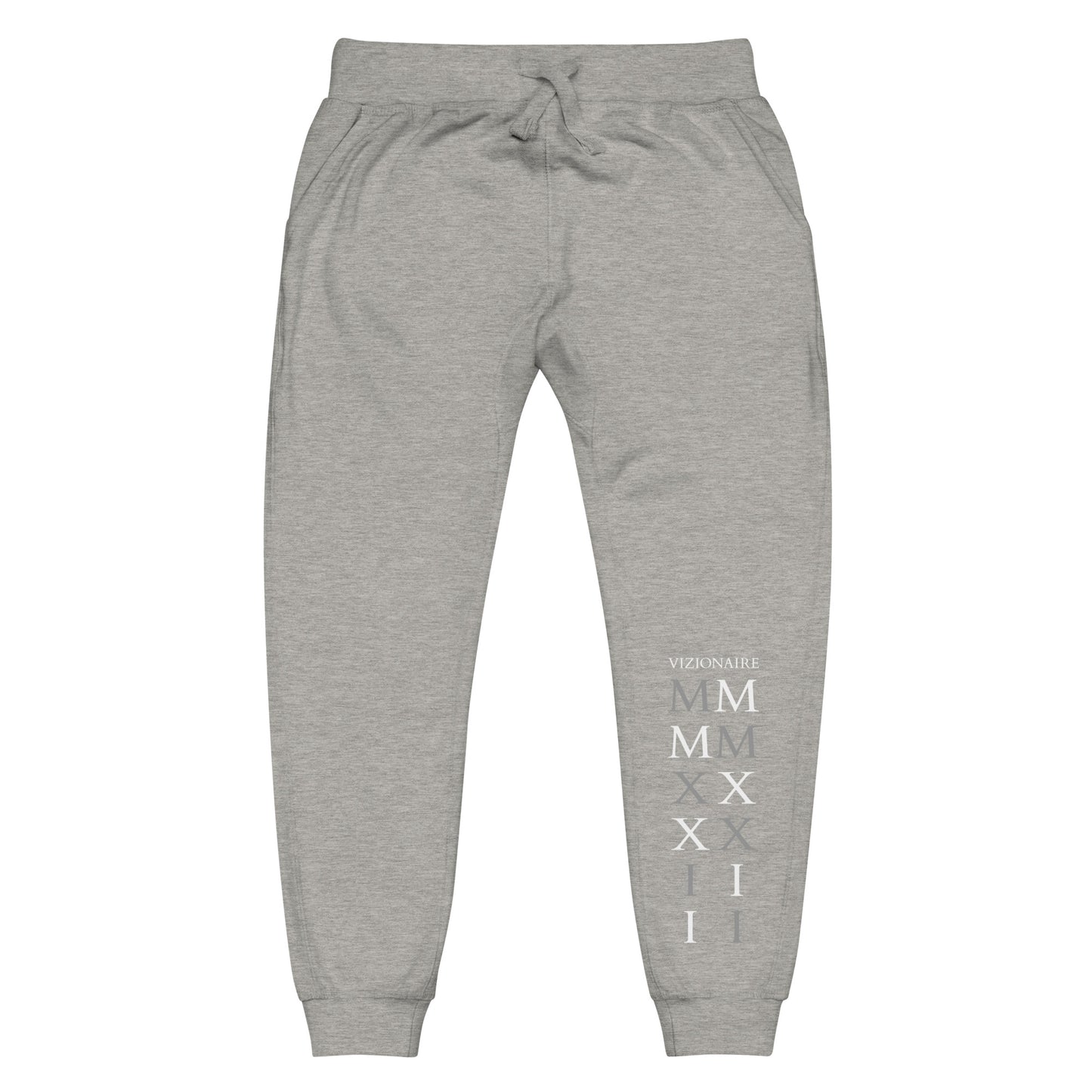 Stacked "MMXXII" Joggers // Light Lettering