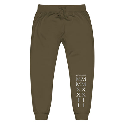 Stacked "MMXXII" Joggers // Light Lettering