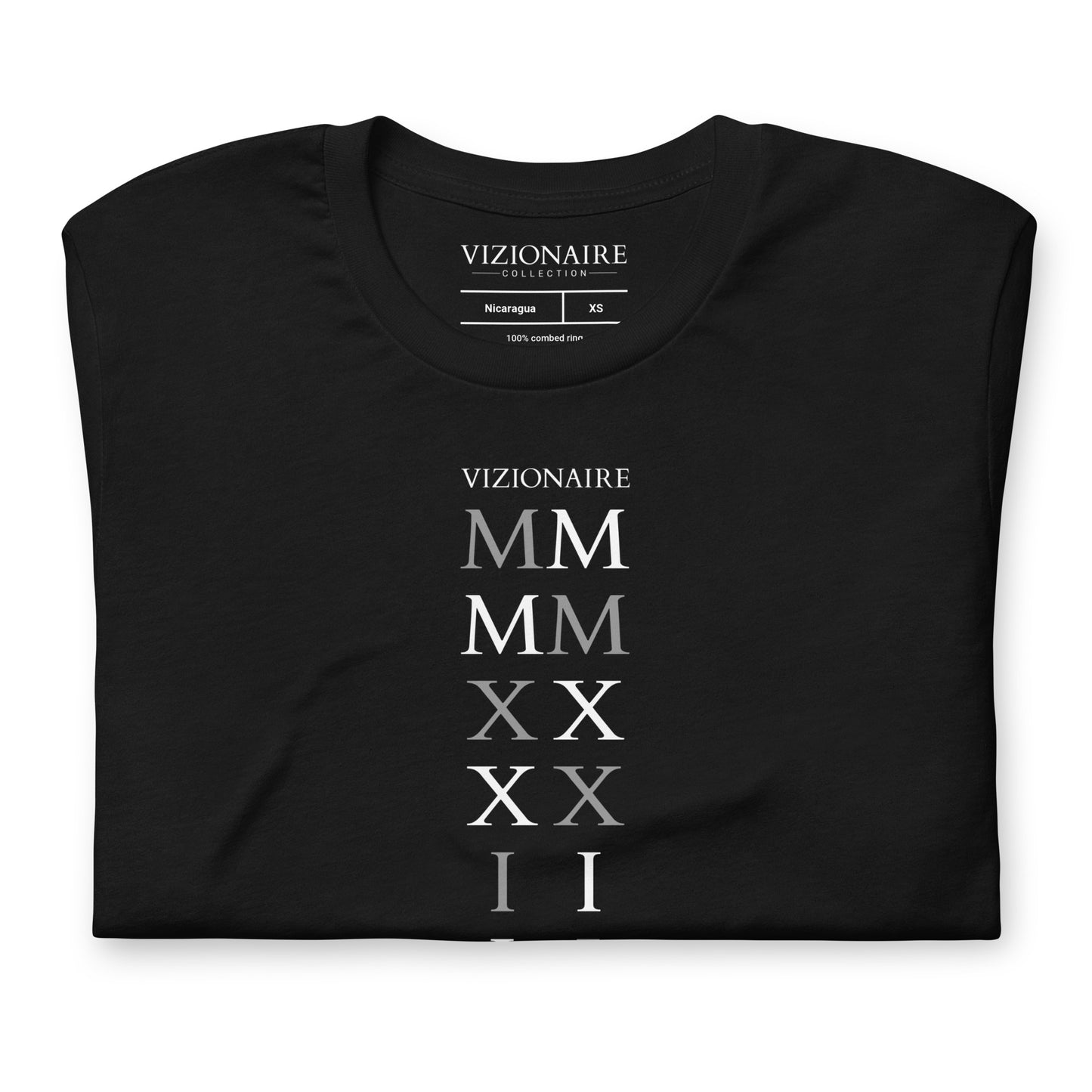 Stacked "MMXXII" T-shirt // Light Lettering