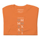 Stacked "MMXXII" T-shirt // Light Lettering