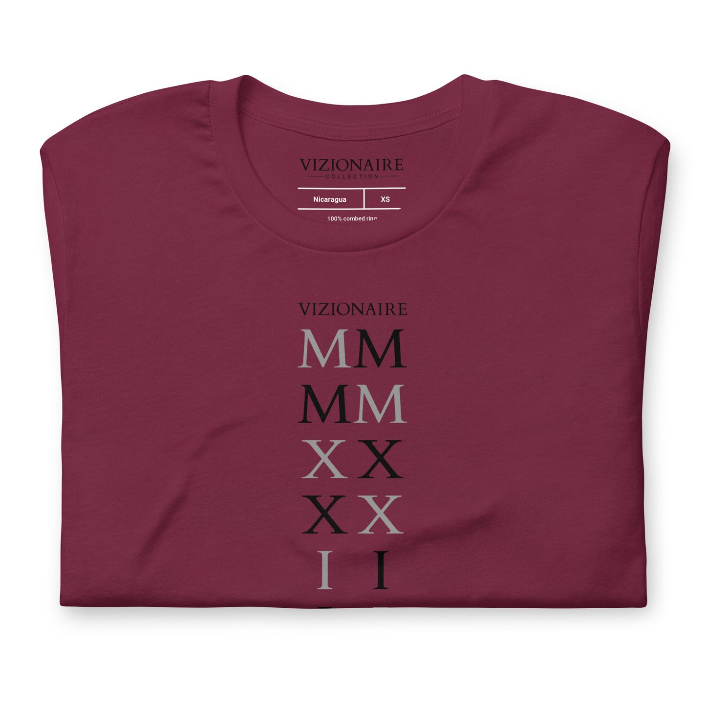 Stacked "MMXXII" T-Shirt // Dark Lettering