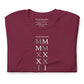 Stacked "MMXXII" T-shirt // Light Lettering