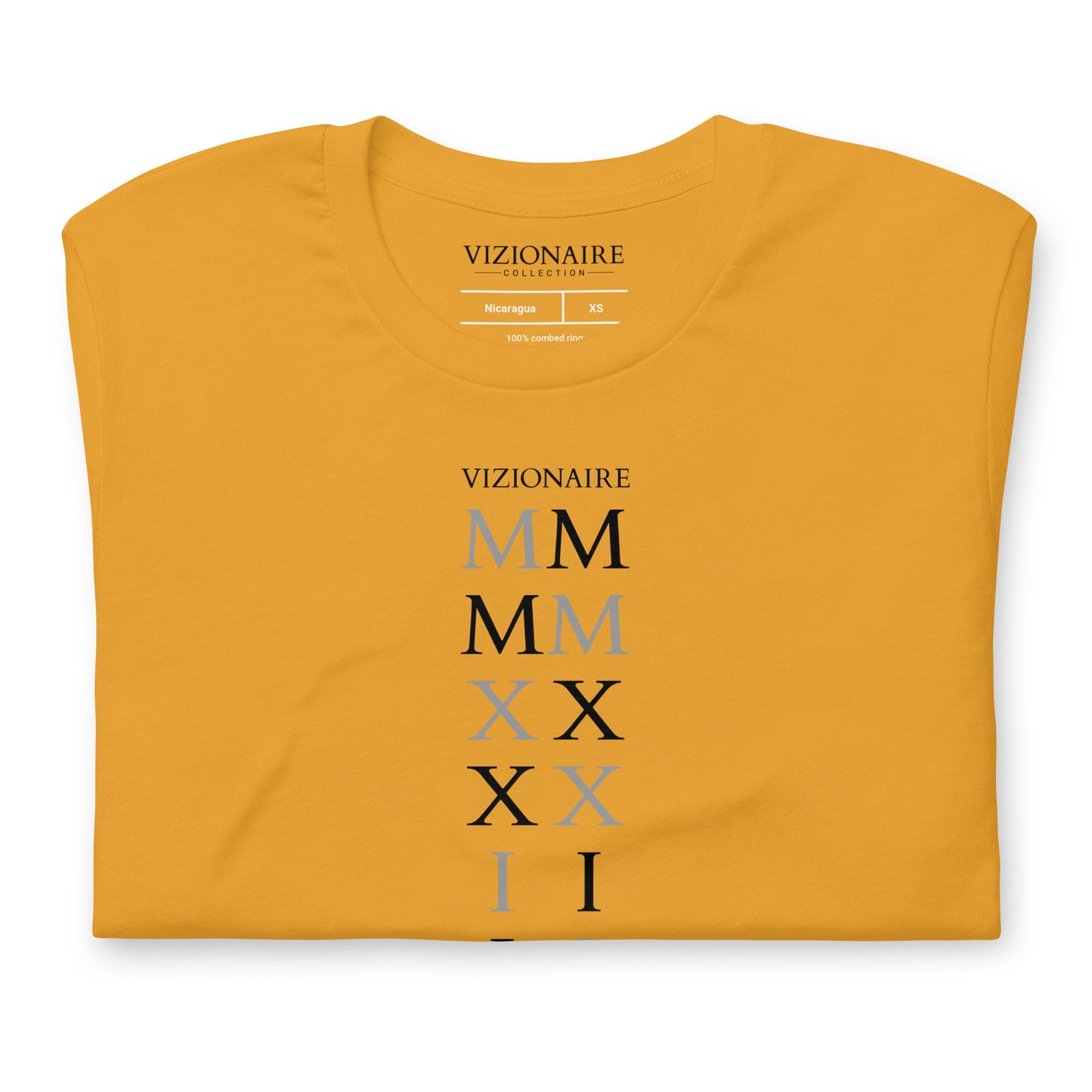 Stacked "MMXXII" T-Shirt // Dark Lettering