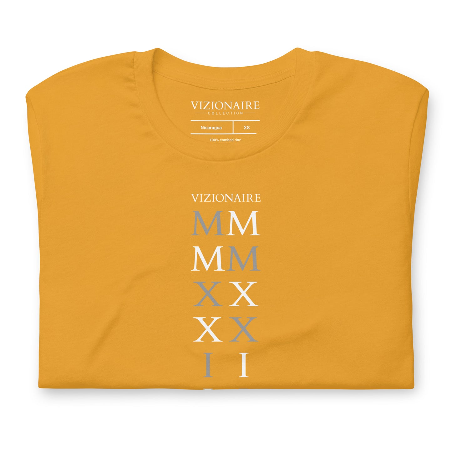 Stacked "MMXXII" T-shirt // Light Lettering