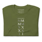 Stacked "MMXXII" T-shirt // Light Lettering