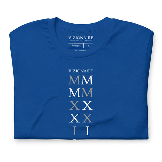 Stacked "MMXXII" T-shirt // Light Lettering