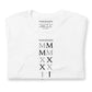 Stacked "MMXXII" T-Shirt // Dark Lettering